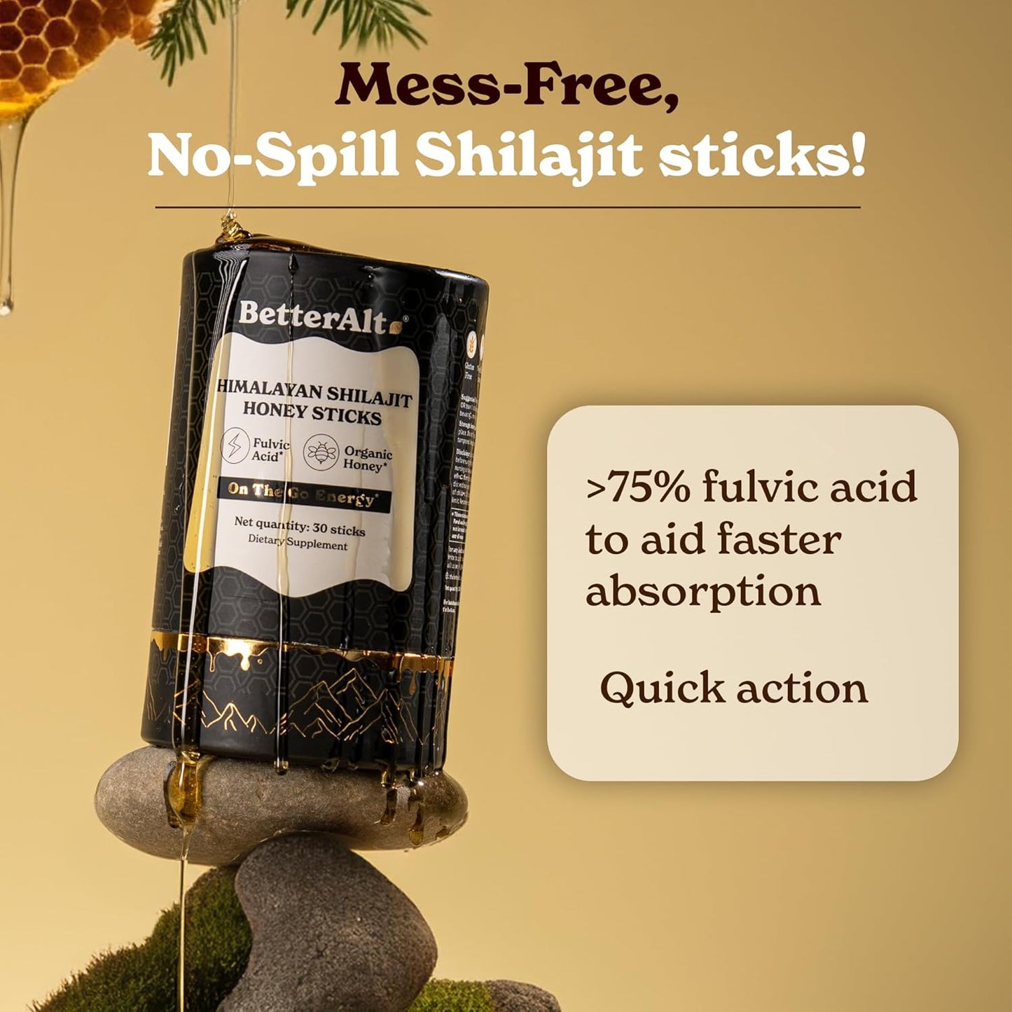 BetterAltâ„¢ Himalayan Shilajit Sticks