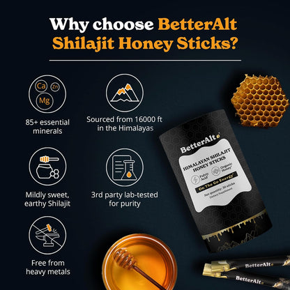 BetterAlt™ Himalayan Shilajit Sticks
